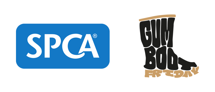 Logos: SPCA, Gumboot Friday